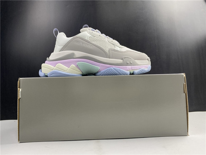 blcg sneaker triple.s.gomma gray purple and pink 536737 w2fw1 1977